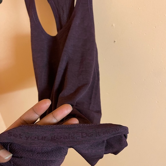 Lululemon Swiftly Speed Racerback Burgundy Size 6 - Picture 6 of 10